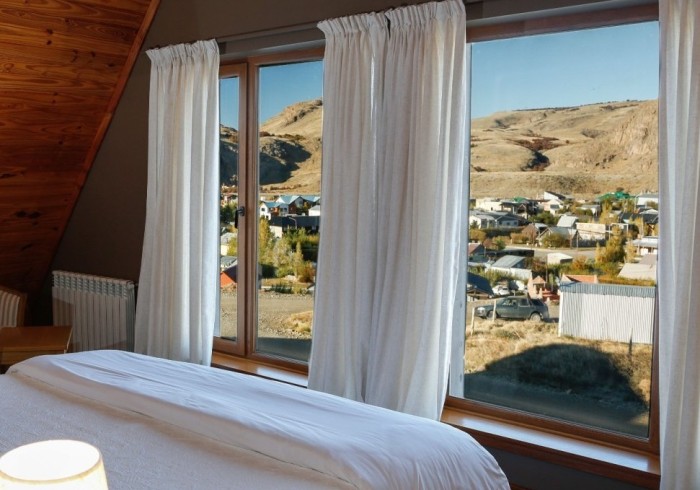 Habitación Premium de Los Cerros del Chaltén Boutique Hotel — la categoría más amplia del hotel, con vistas panorámicas de El Chaltén