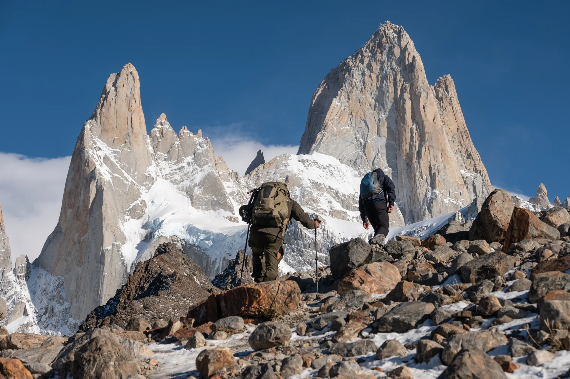 Senderos al Fitz Roy, a cinco minutos a pie del hotel